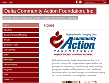 Tablet Screenshot of deltacommunityaction.org